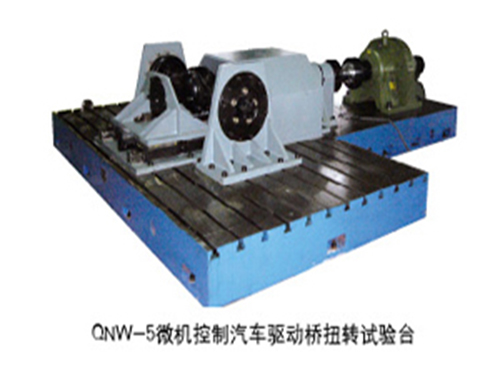 Computer controlled drive axle assembly torsion testing machine