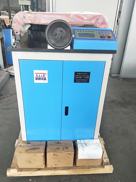 The steel pipe bending test machine and the new standard steel bending test machine purchased by a customer of a testing company in Guangdong passed the acceptance successfully!